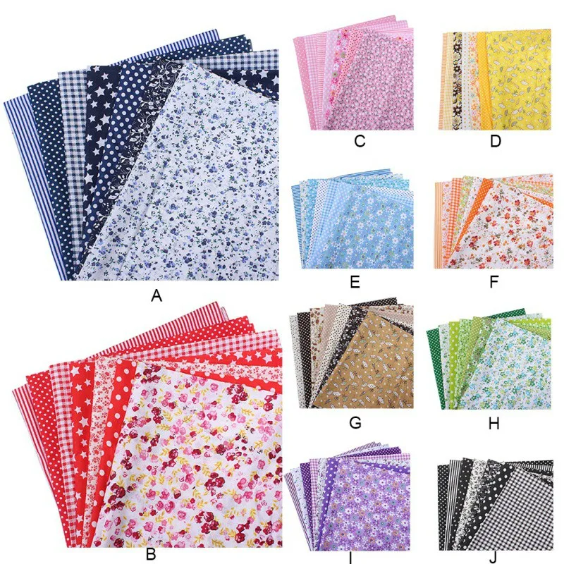 7 colors Mixed Cotton Fabric Crafts Sewing Kit Quilting 25x25 Cm Patchwork Diy Assorted Floral Pattern Patchwork
7 colors Mixed Cotton Fabric Crafts Sewing Kit Quilting 25x25 Cm Patchwork Diy Assorted Floral Pattern Patchwork