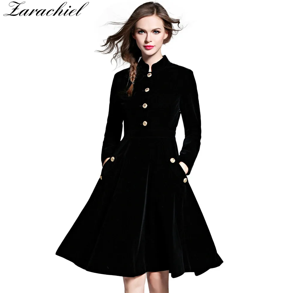 Zarachiel Elegant Black Velvet Dress Winter Dresses Women 2019 Vestido Vintage Long Sleeve Ladies A-Line Dresses Tunique Femme
Zarachiel Elegant Black Velvet Dress Winter Dresses Women 2019 Vestido Vintage Long Sleeve Ladies A-Line Dresses Tunique Femme