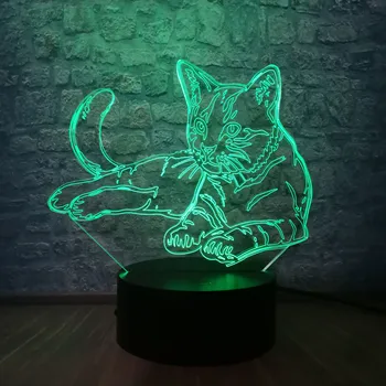 7 Colorful Cat 3D LED Night Lamp Decorate Desk Light Battery USB Touch Sensor Creative Rechargable Bulb For Baby Bedroom Luminar
7 Colorful Cat 3D LED Night Lamp Decorate Desk Light Battery USB Touch Sensor Creative Rechargable Bulb For Baby Bedroom Luminar