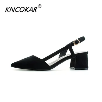 KNCOKAR New Spring High Heels Shoes Woman Female Flock Straps Slingback Square Women Sandals Casual Wedding Shoes Pumps
KNCOKAR New Spring High Heels Shoes Woman Female Flock Straps Slingback Square Women Sandals Casual Wedding Shoes Pumps