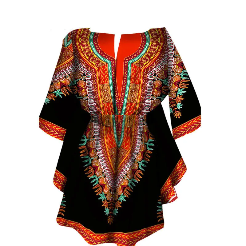 Fashion 100% Wax Fabric Dashiki Print Dress African Women 1/2 Sleeves Slit Neck Cinchered Cotton Top For Lady 4XL 5XL Oversized
Fashion 100% Wax Fabric Dashiki Print Dress African Women 1/2 Sleeves Slit Neck Cinchered Cotton Top For Lady 4XL 5XL Oversized