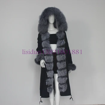 2018 for women with natural fur park winter warm natural big fox fur coat with fur rabbit with luxury liner army gre
2018 for women with natural fur park winter warm natural big fox fur coat with fur rabbit with luxury liner army gre