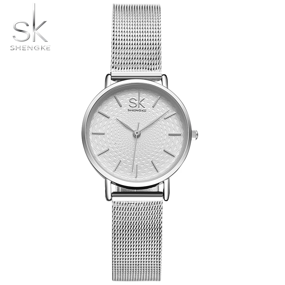 Shengke Super Slim Women Watches Stainless Steel Sliver Mesh Band Clock Brand Luxury Casual Female Wrist Watch Relogio Feminino
Shengke Super Slim Women Watches Stainless Steel Sliver Mesh Band Clock Brand Luxury Casual Female Wrist Watch Relogio Feminino