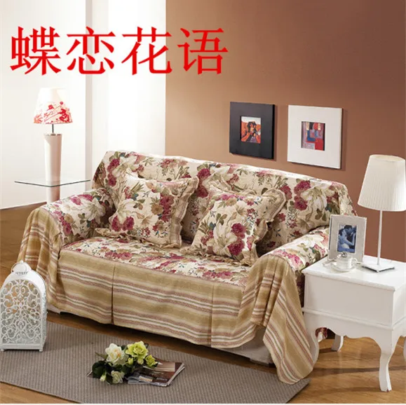 Image Hot Sale Linen Cotton Canvas Full Cover For Sofa Hotel Sofa Cover