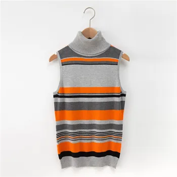 Marwin 2018 New-coming Casual Turn-down Collar Sleeveless Striped Women Sweaters Soft Fashion Short Thin Vest Sweaters
Marwin 2018 New-coming Casual Turn-down Collar Sleeveless Striped Women Sweaters Soft Fashion Short Thin Vest Sweaters