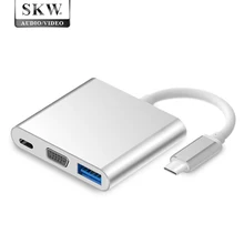 SKW T-C005 Type-C Converter Adapter Type-C to VGA+USB+Type C adapter Charge conversion Cable 60Hz / 8K for Apple MacBook laptop
SKW T-C005 Type-C Converter Adapter Type-C to VGA+USB+Type C adapter Charge conversion Cable 60Hz / 8K for Apple MacBook laptop