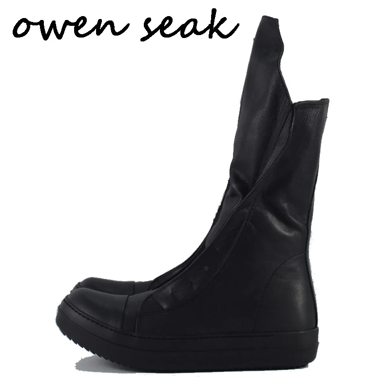 Owen Seak Women Shoes High-TOP Boots Luxury Trainers Genuine Leather Boots Casual Sneaker Lace-up Zip Flats Black White Shoes
Owen Seak Women Shoes High-TOP Boots Luxury Trainers Genuine Leather Boots Casual Sneaker Lace-up Zip Flats Black White Shoes