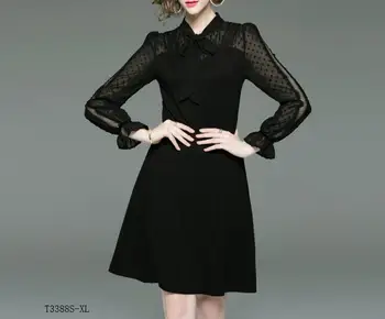 European style 2019 New arrivals summer Spring fashion women clothes temperament patchwork mesh vintage dress T3388
European style 2019 New arrivals summer Spring fashion women clothes temperament patchwork mesh vintage dress T3388