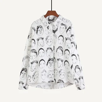 Cotton Linen Harajuku Print Women's Shirt Blouses Turn Down Collar Long Sleeve Women Shirts Tops 2020 Fashion Student Top Spring
Cotton Linen Harajuku Print Women's Shirt Blouses Turn Down Collar Long Sleeve Women Shirts Tops 2020 Fashion Student Top Spring