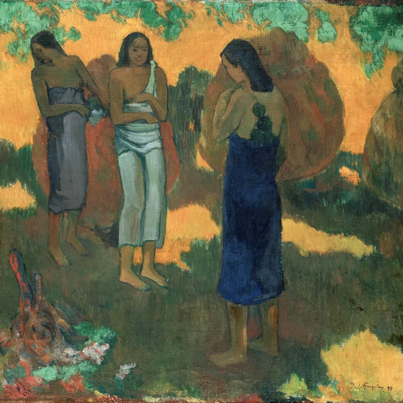 landscape canvas painting scenery picture impressionism masterpiece poster art Gauguin Paul 3 women against yellow background
landscape canvas painting scenery picture impressionism masterpiece poster art Gauguin Paul 3 women against yellow background