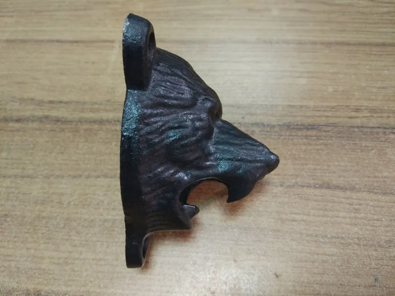 Cast Iron Bear Shaped Hang Wall Mounted Bottle Opener 2 Cast Iron Bear Shaped Hang Wall Mounted Bottle Opener 2