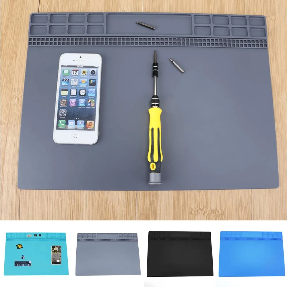 35*25cm Heat-resistant Silicone Pad Desk Platform Mat Repair Maintenance Heat Insulation Soldering Station Location
35*25cm Heat-resistant Silicone Pad Desk Platform Mat Repair Maintenance Heat Insulation Soldering Station Location