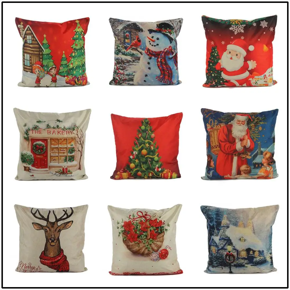 New Fashion Santa Claus Christams Tree Series Square 45*45cm waist pillow cover creative throw pillowcase decorative pillow case
New Fashion Santa Claus Christams Tree Series Square 45*45cm waist pillow cover creative throw pillowcase decorative pillow case