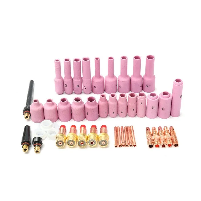 44PCS KIT & TIG Welding Gas Lens Stubby Gas Lens Collets Alumina Nozzles Kit Fit ForSR WP/17/18'26 TIG Welding Torch
44PCS KIT & TIG Welding Gas Lens Stubby Gas Lens Collets Alumina Nozzles Kit Fit ForSR WP/17/18'26 TIG Welding Torch