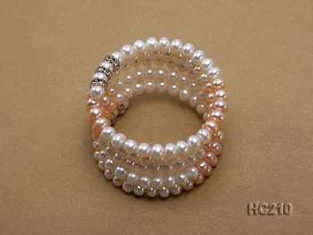 Unique Pearls jewellery Store 4Rows White Pink Color Freshwater Pearl Rhinestone Beads Bracelet
Unique Pearls jewellery Store 4Rows White Pink Color Freshwater Pearl Rhinestone Beads Bracelet