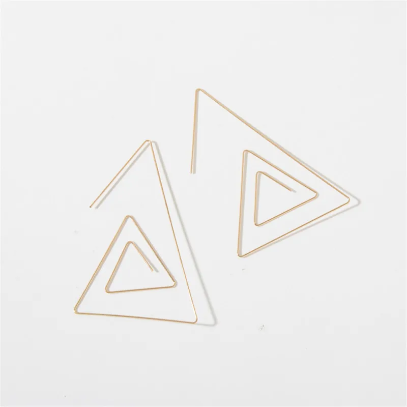Minimalist Punk Earrings for Women Gold Color Geometric Triangle Statement Earring Metal Earrings Brincos Fashion Jewelry Trend 
Minimalist Punk Earrings for Women Gold Color Geometric Triangle Statement Earring Metal Earrings Brincos Fashion Jewelry Trend
