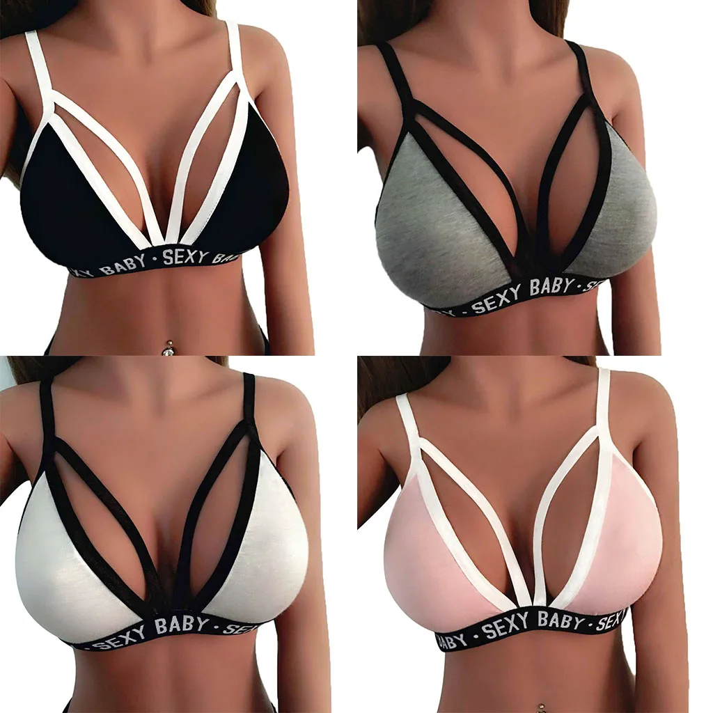 KLV Dill Crop Top Female Sexy Sheer Crossing Bustier Bandage Bra Top SEXY BABY Letters cropped feminino
KLV Dill Crop Top Female Sexy Sheer Crossing Bustier Bandage Bra Top SEXY BABY Letters cropped feminino