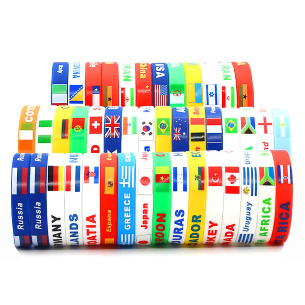 1 PCS Silicone Wristband Flag Logo Sports Accessories Football Fans Silicone Bands ID Bracelet Souvenir Gift
1 PCS Silicone Wristband Flag Logo Sports Accessories Football Fans Silicone Bands ID Bracelet Souvenir Gift