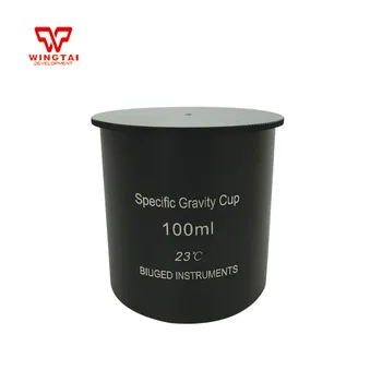 Black Aluminium Oxide Density Cup 100ml Capacity Specific Gravity Cup