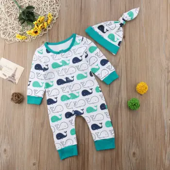 Baby Boy Long Sleeve Cartoon Romper Clothes Newborn Baby Boy Infant Whale Romper Jumpsuit Playsuit Sunsuit Clothes
Baby Boy Long Sleeve Cartoon Romper Clothes Newborn Baby Boy Infant Whale Romper Jumpsuit Playsuit Sunsuit Clothes