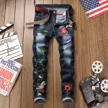2019 brand Casual Fashion Men's Autumn Denim homme Cotton Straight designer Hole Pocket Trousers Distressed Jeans Pants Men
2019 brand Casual Fashion Men's Autumn Denim homme Cotton Straight designer Hole Pocket Trousers Distressed Jeans Pants Men