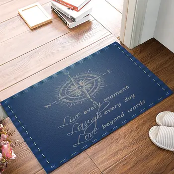 Denim Style Compass Door Mats Kitchen Floor Bath Entrance Rug Mat Absorbent Indoor Bathroom - Live every moment, Laugh every day
Denim Style Compass Door Mats Kitchen Floor Bath Entrance Rug Mat Absorbent Indoor Bathroom - Live every moment, Laugh every day