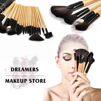 24 pcs Professional Makeup Brush Set Make-up tools Wool Full Function Synthetic Kit Best Selling
24 pcs Professional Makeup Brush Set Make-up tools Wool Full Function Synthetic Kit Best Selling
