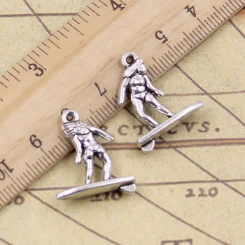 6pcs/lot Charms Lady Female Surfer Surfing 21x18mm Antique Silver Color Pendants Making DIY Handmade Tibetan Finding Jewelry
6pcs/lot Charms Lady Female Surfer Surfing 21x18mm Antique Silver Color Pendants Making DIY Handmade Tibetan Finding Jewelry