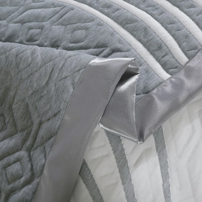 Waliicorners Luxury Knitted Cotton 3 Pieces Bedspread Comforter Set King Queen Size Bed Cover Set Mattress Topper Blanket With Pillowcases 60