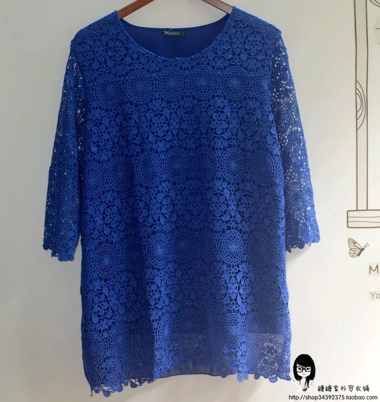 Fashion new women spring summer big size chiffon lace stitching three quarter sleeve solid color mini lady casual dress
Fashion new women spring summer big size chiffon lace stitching three quarter sleeve solid color mini lady casual dress