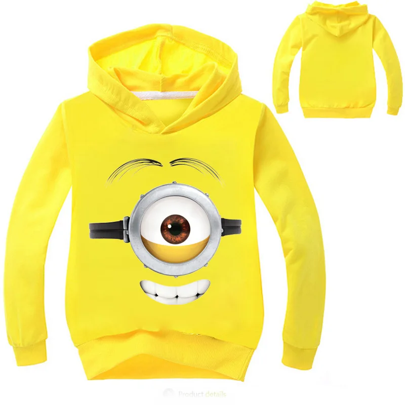2018 Minions Boys Outwear Hoodies Cartoon Costumes Clothes T shirts Children's Sweatshirts Boys Kids Tops Tee Long Sleeve Hooded
2018 Minions Boys Outwear Hoodies Cartoon Costumes Clothes T shirts Children's Sweatshirts Boys Kids Tops Tee Long Sleeve Hooded