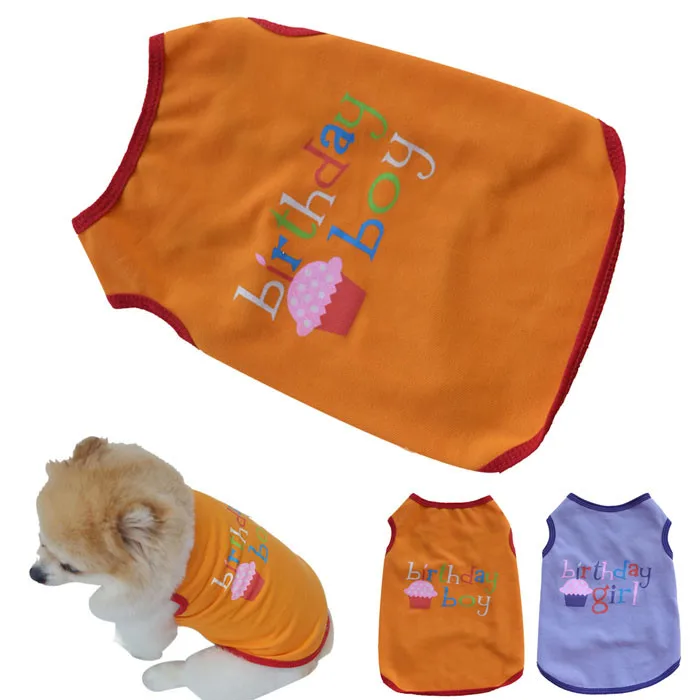 2019 Fashion Summer Pet Puppy Dog Cat Cute Clothes Boy Girl Birthday Vest T Shirt Camisas Para Perros
2019 Fashion Summer Pet Puppy Dog Cat Cute Clothes Boy Girl Birthday Vest T Shirt Camisas Para Perros