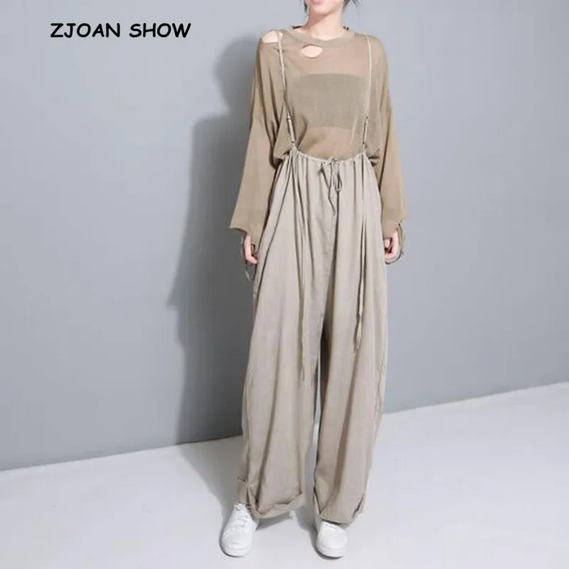 Stylish High Waist Black Drawstring Wide Leg Pants Vintage Women Loose Big Size Long Street Wearing Long Strap Trousers
Stylish High Waist Black Drawstring Wide Leg Pants Vintage Women Loose Big Size Long Street Wearing Long Strap Trousers