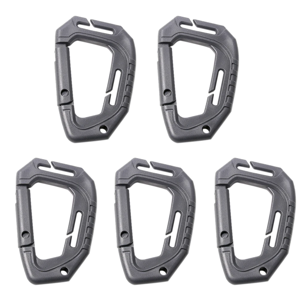 5Pcs D Shape Spring Carabiner Snap Hook Backpack Buckle Keychain Light Weight Polymer Clip Hanging Hooks Hiking Camping Parts
5Pcs D Shape Spring Carabiner Snap Hook Backpack Buckle Keychain Light Weight Polymer Clip Hanging Hooks Hiking Camping Parts