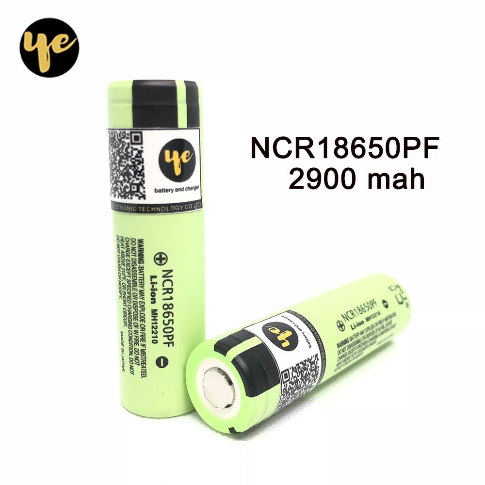 1 pcs New Original NCR18650PF 2900 mAh 3.7v 18650 Lithium Rechargeable battery For Electronic cigarette
1 pcs New Original NCR18650PF 2900 mAh 3.7v 18650 Lithium Rechargeable battery For Electronic cigarette
