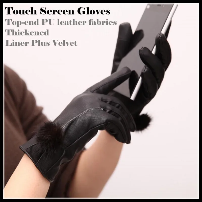 Women&Girls Fashion Winter Warm Running 2-Finger Top-end PU leather Touch Screen Gloves Cycling,Thickened Plus Velvet
Women&Girls Fashion Winter Warm Running 2-Finger Top-end PU leather Touch Screen Gloves Cycling,Thickened Plus Velvet