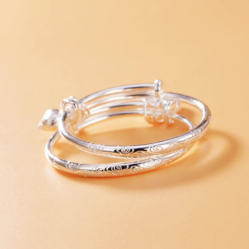 Fengxiaoling New Fashion 999 Sterling Silver Children Bracelets & Bangles Carving Lotus Peanut Baby Bangle Jewelry
Fengxiaoling New Fashion 999 Sterling Silver Children Bracelets & Bangles Carving Lotus Peanut Baby Bangle Jewelry