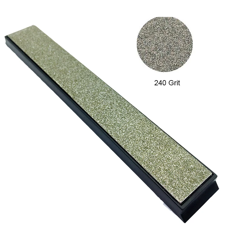 240# grit EDGE pro apex Knife sharpener Knife diamond whetstone 160x23x8mm Outer size /6.24"x0.8"x0.3" inch
240# grit EDGE pro apex Knife sharpener Knife diamond whetstone 160x23x8mm Outer size /6.24"x0.8"x0.3" inch