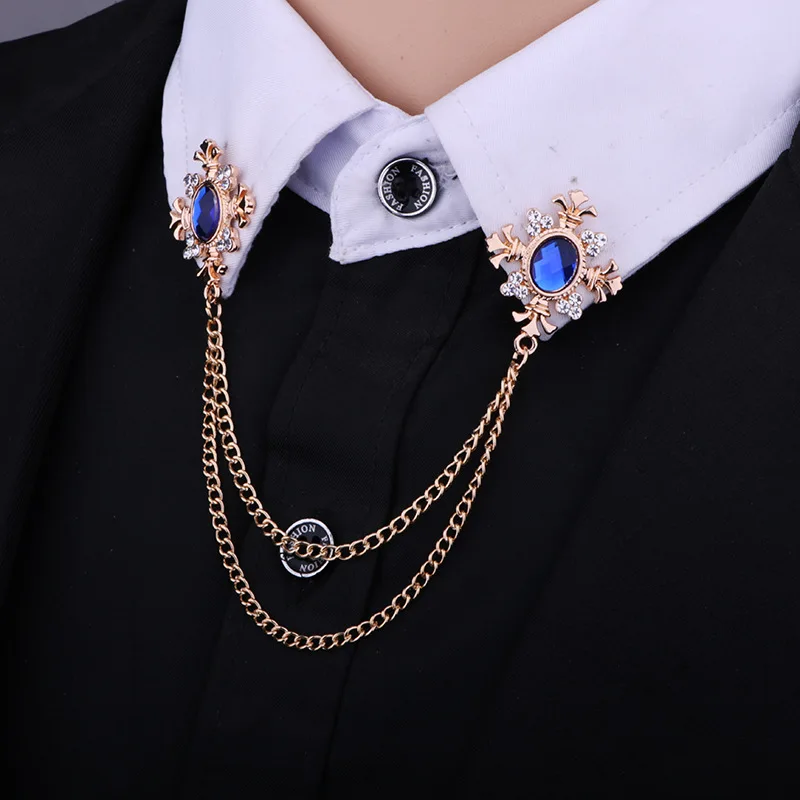 Fashion Tassel Crystal Cross Chain Brooch Women's Shirt Collar Pins and Brooches Personality Lapel Pin Buckle Women Accessories
Fashion Tassel Crystal Cross Chain Brooch Women's Shirt Collar Pins and Brooches Personality Lapel Pin Buckle Women Accessories