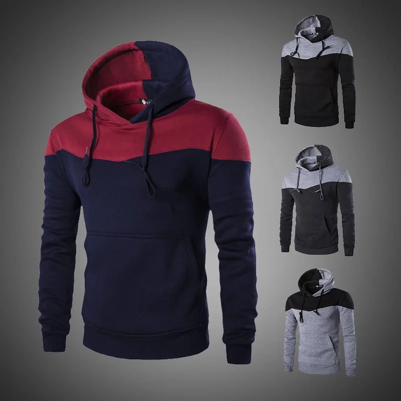 Men Slim Fit Hoodies 2019 Spring Fashion Long Sleeve Hooded Pullover Sportswear Mens Casual Patchwork Sweatshirt Male Tracksuits
Men Slim Fit Hoodies 2019 Spring Fashion Long Sleeve Hooded Pullover Sportswear Mens Casual Patchwork Sweatshirt Male Tracksuits