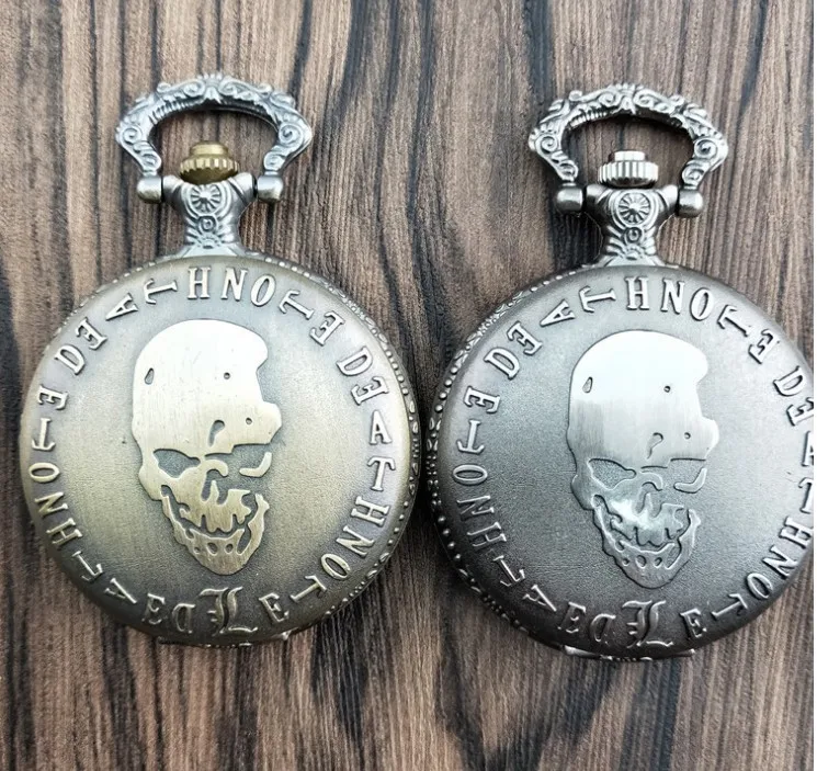 Retro Death Note Theme Pocket Watches with Necklace Chain Cool Skull Watch Cosplay Gifts for Boys Children Kids And Men watches
Retro Death Note Theme Pocket Watches with Necklace Chain Cool Skull Watch Cosplay Gifts for Boys Children Kids And Men watches