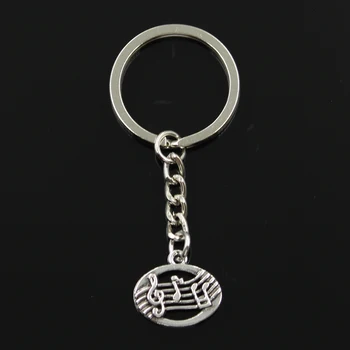 New Fashion Men 30mm Keychain DIY Metal Holder Chain Vintage Musical Note 20x17mm Antique Bronze Silver Color Pendant
New Fashion Men 30mm Keychain DIY Metal Holder Chain Vintage Musical Note 20x17mm Antique Bronze Silver Color Pendant