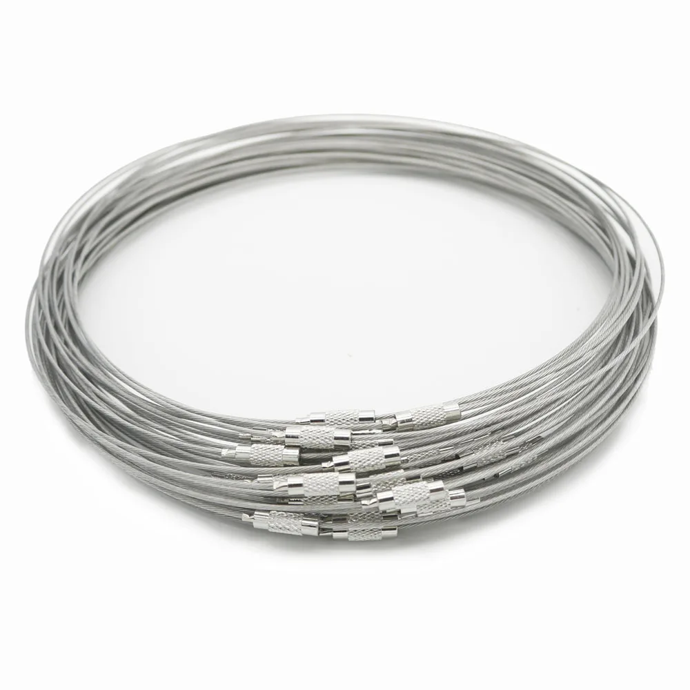 Round Stainless Steel Silver Wire Choker Necklace Memory Steel Ring DIY Bracelet Jewelry Accessories 40 Loops of One Pack
Round Stainless Steel Silver Wire Choker Necklace Memory Steel Ring DIY Bracelet Jewelry Accessories 40 Loops of One Pack