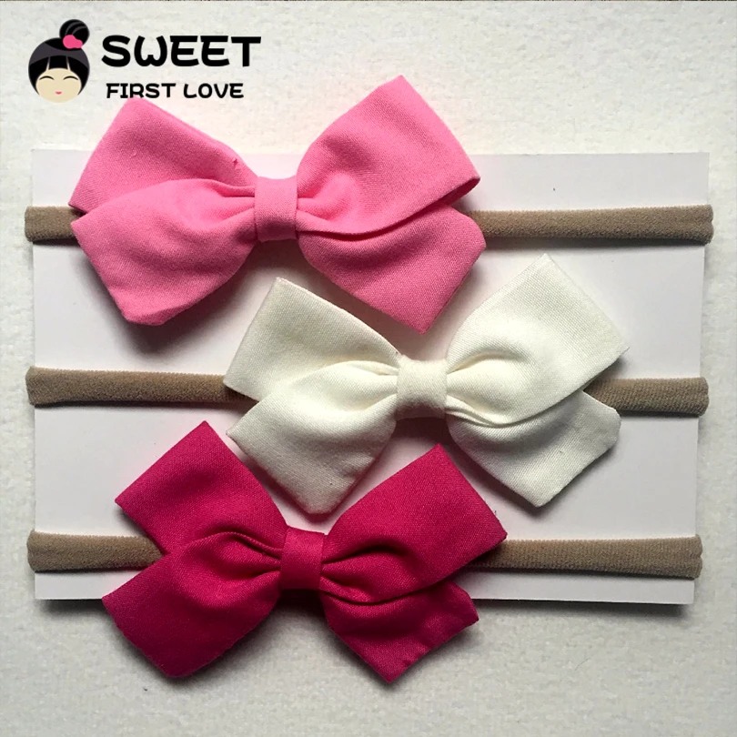 3 Pcs/lot Handmade solid Nylon Headband With 9 colors Bow For cute Kids Girls Hair Accessories High Quality cotton Headwear
3 Pcs/lot Handmade solid Nylon Headband With 9 colors Bow For cute Kids Girls Hair Accessories High Quality cotton Headwear