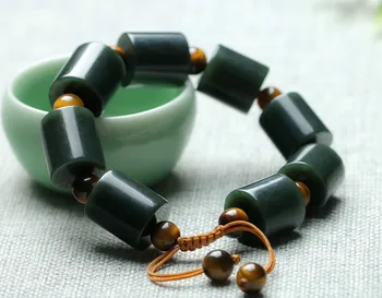 100% Natural Dark Green Stone Bracelets Bangle Passepartout Prayer Beads Bracelets Men's Fashion Jewelry
100% Natural Dark Green Stone Bracelets Bangle Passepartout Prayer Beads Bracelets Men's Fashion Jewelry
