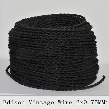 2*0.75mm2 Twisted Textile Wire Fabric Cable Vintage Lamp Cord Retro Braided Electrical Wire chandelier Pendant Lamp Wire 10M
2*0.75mm2 Twisted Textile Wire Fabric Cable Vintage Lamp Cord Retro Braided Electrical Wire chandelier Pendant Lamp Wire 10M