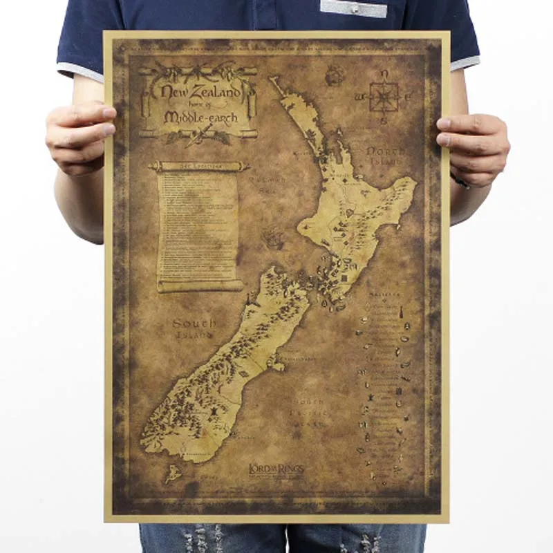New Zealand Mysterious Map Classic Vintage Movie Retro Poster Nostalgia Decorative Painting Bar Kraft Paper Wall Sticker
New Zealand Mysterious Map Classic Vintage Movie Retro Poster Nostalgia Decorative Painting Bar Kraft Paper Wall Sticker