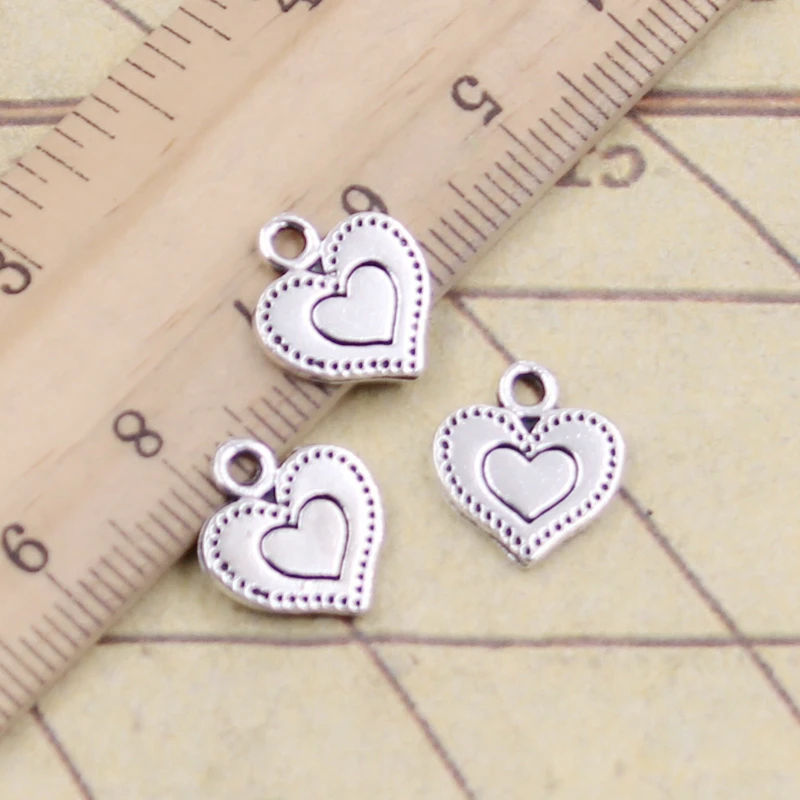 10pcs Charms Double heart 13x14mm Tibetan Silver Plated Pendants Antique Jewelry Making DIY Handmade Craft
10pcs Charms Double heart 13x14mm Tibetan Silver Plated Pendants Antique Jewelry Making DIY Handmade Craft
