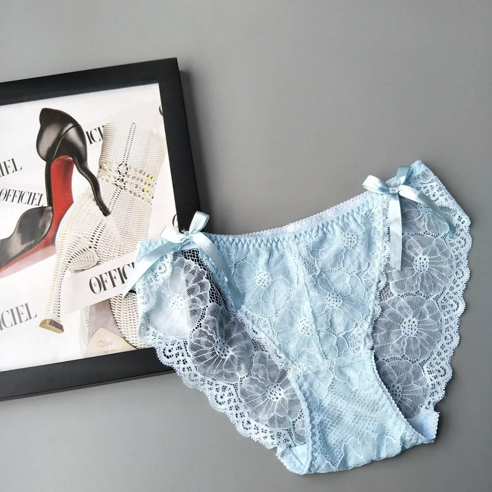 Pure Color Lace Panties Lace Non-trace Transparency Girlie Candy Female Underwear 
Pure Color Lace Panties Lace Non-trace Transparency Girlie Candy Female Underwear