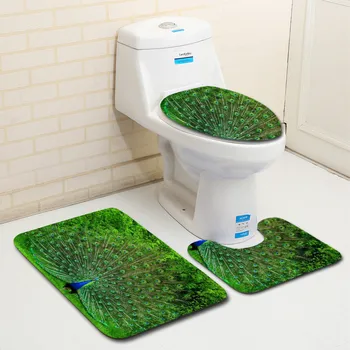 3pcs Bathroom Mats Set Peacock Pattern Bath Mats Anti Slip Shower Mat Toilet Rugs Bathroom Products Washable Floor Carpets
3pcs Bathroom Mats Set Peacock Pattern Bath Mats Anti Slip Shower Mat Toilet Rugs Bathroom Products Washable Floor Carpets